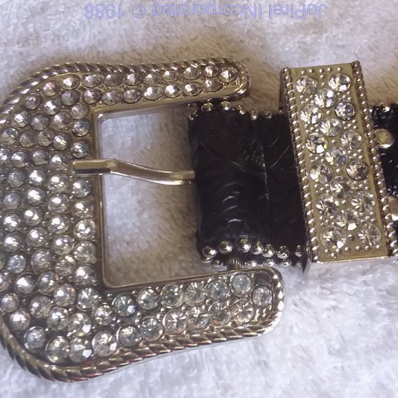 Hard Rock Black & Glitter Beaded Designer Belt main image 8